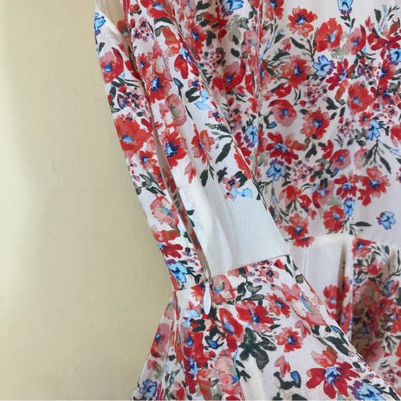 INTERMIX Greer Tie Front Peplum Top - Picture 9 of 11